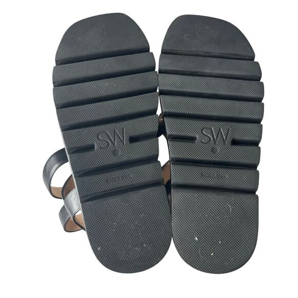 Stuart Weitzman Gala Lift Gladiator Sandal Black Size 5 - Picture 5 of 6